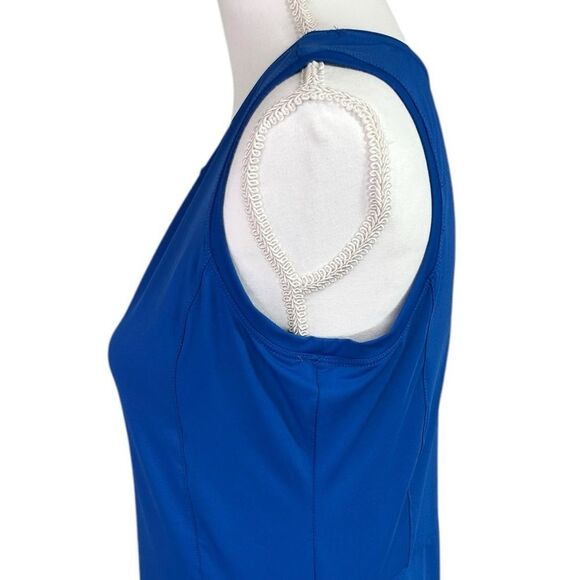 Bright Blue Tennis Romper Dress Sleeveless Size M - Picture 8 of 10
